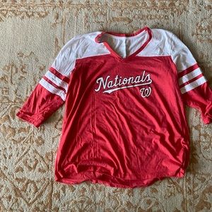 Washington Nationals ¾ sleeve T-shirt
